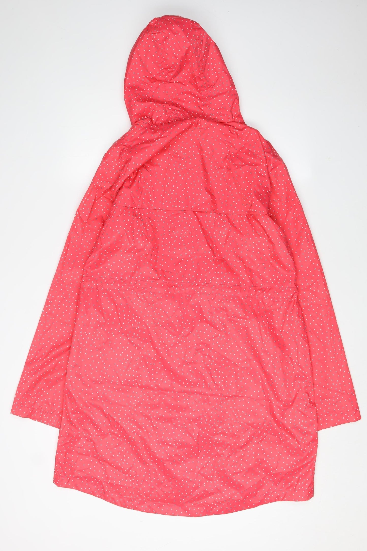 Lighthouse Women's Red Polka Dot Rain Coat, Size 16