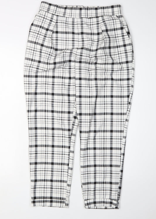 Stradivarius Women’s Multicoloured Check Trousers M