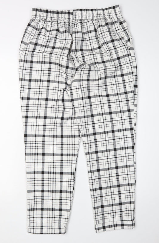 Stradivarius Women’s Multicoloured Check Trousers M