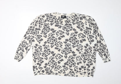 Y London Womens Animal Print Pullover, Size M, Multicoloured