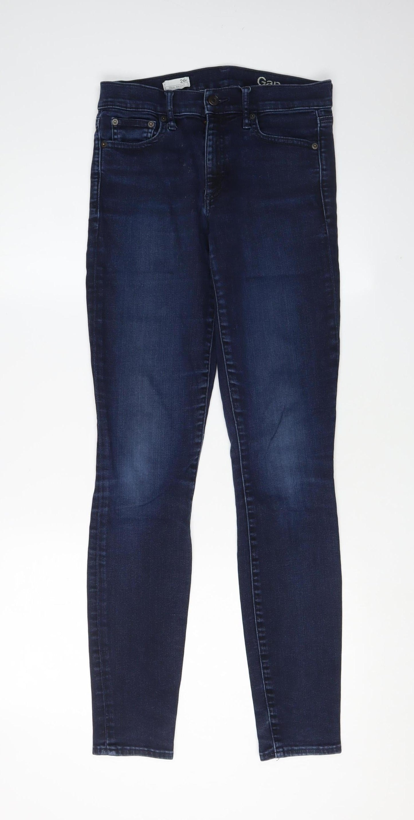 Gap Women's Blue Skinny Jeans Size 8 Mid-Rise Style