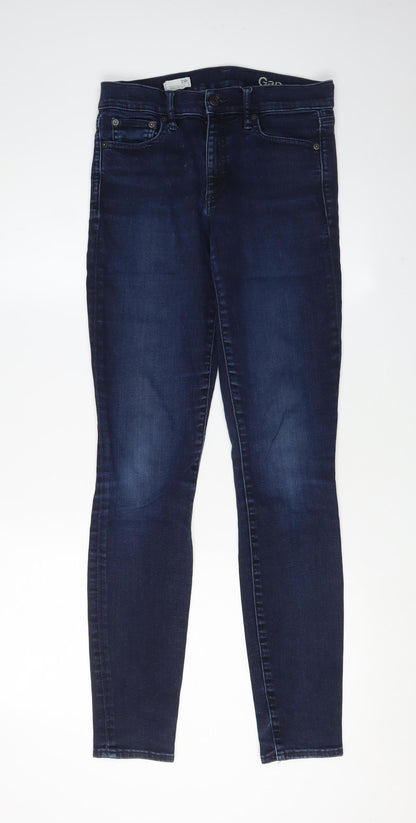 Gap Women's Blue Skinny Jeans Size 8 Mid-Rise Style