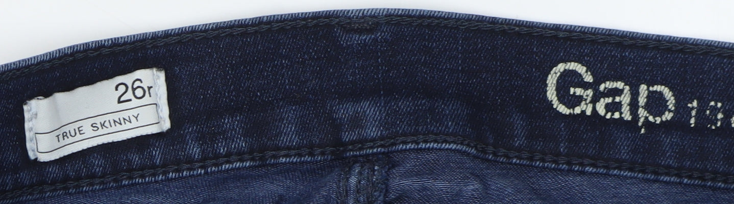 Gap Women's Blue Skinny Jeans Size 8 Mid-Rise Style