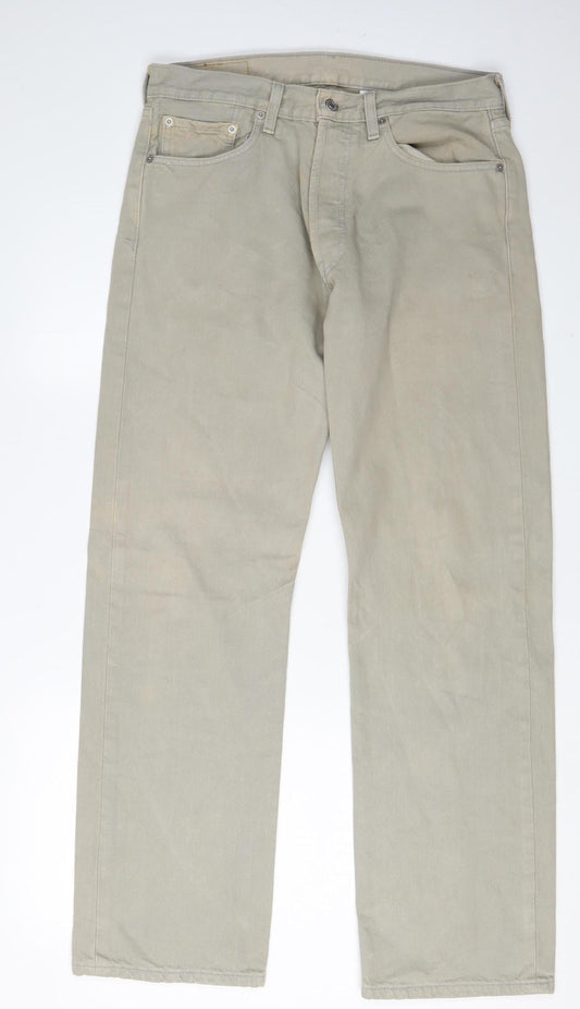 Levi's Beige Straight Jeans Men's 32W 32L Classic Style