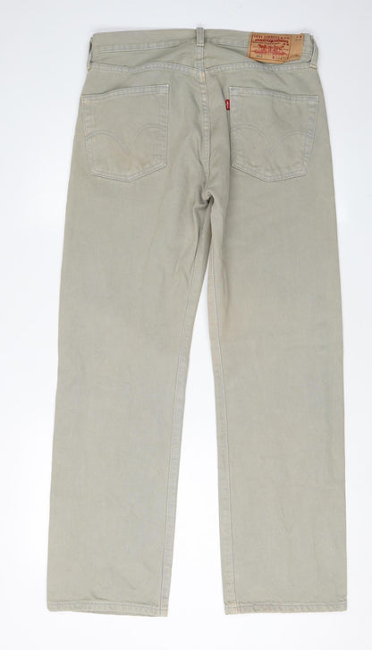 Levi's Beige Straight Jeans Men's 32W 32L Classic Style