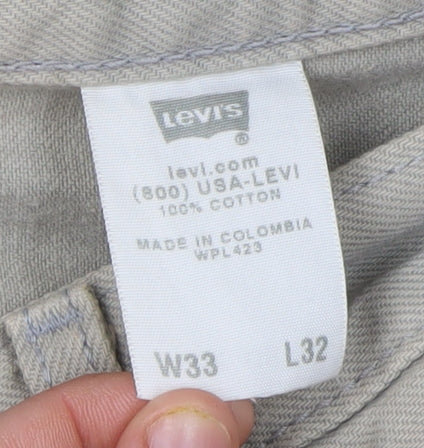 Levi's Beige Straight Jeans Men's 32W 32L Classic Style