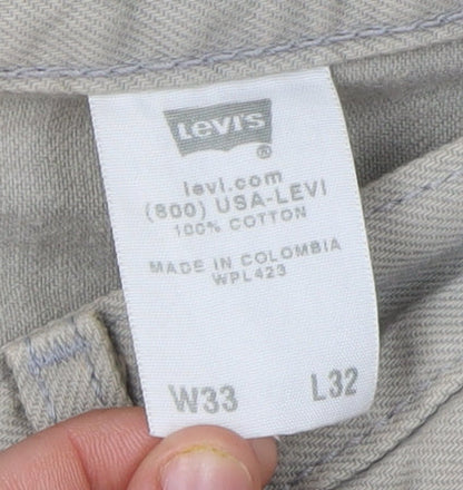 Levi's Beige Straight Jeans Men's 32W 32L Classic Style