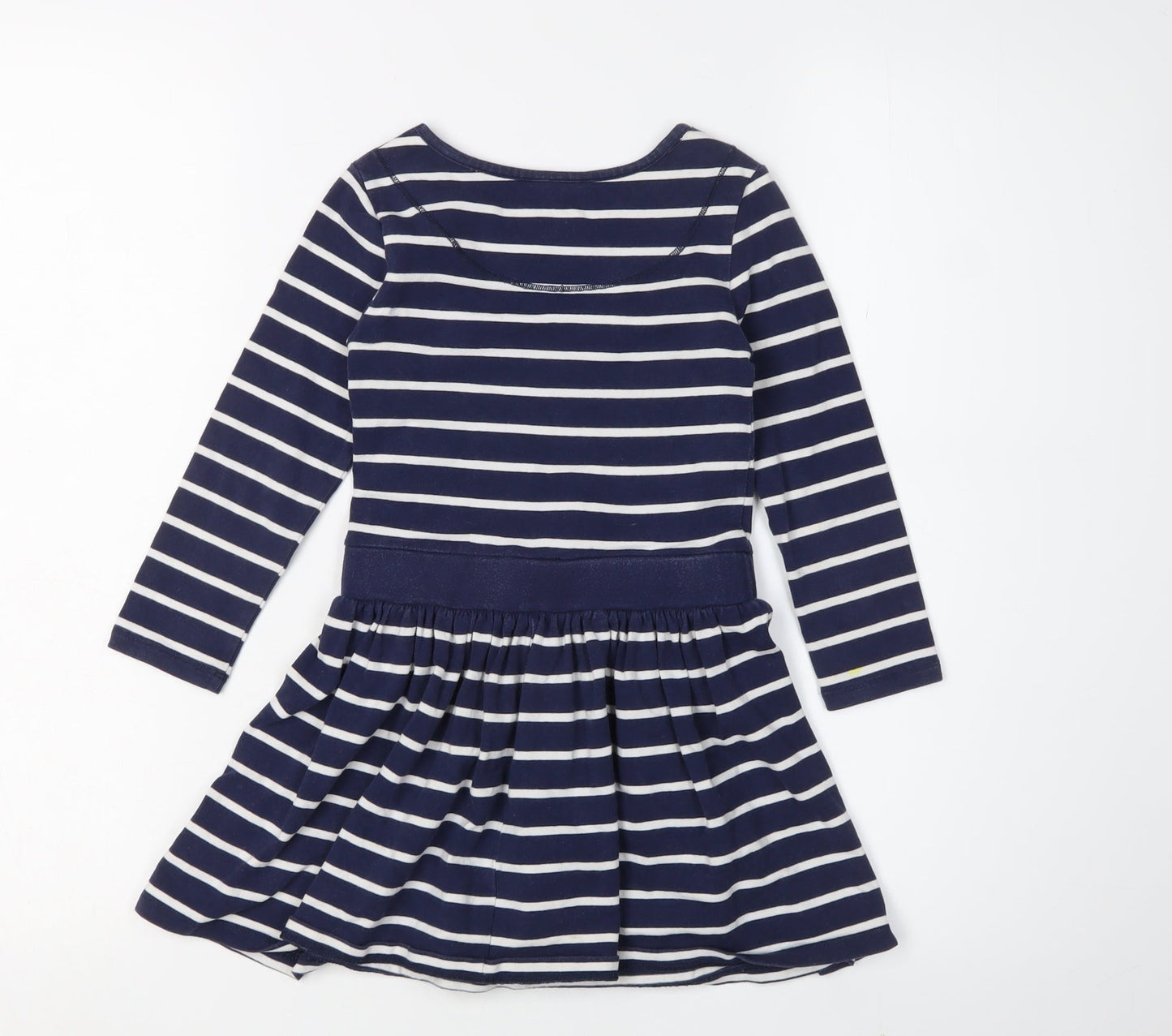 John Lewis Girls Blue Striped Skater Dress, 3 Years