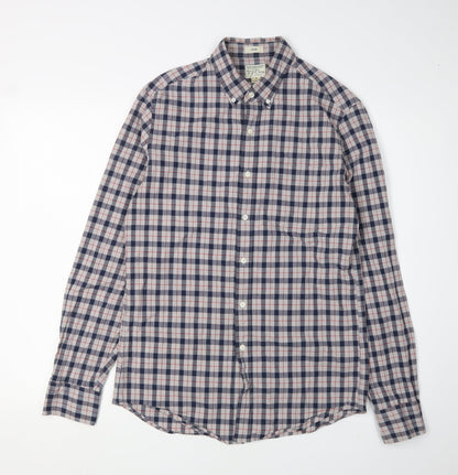 J. Crew Men's Slim Fit Multicoloured Check Shirt S