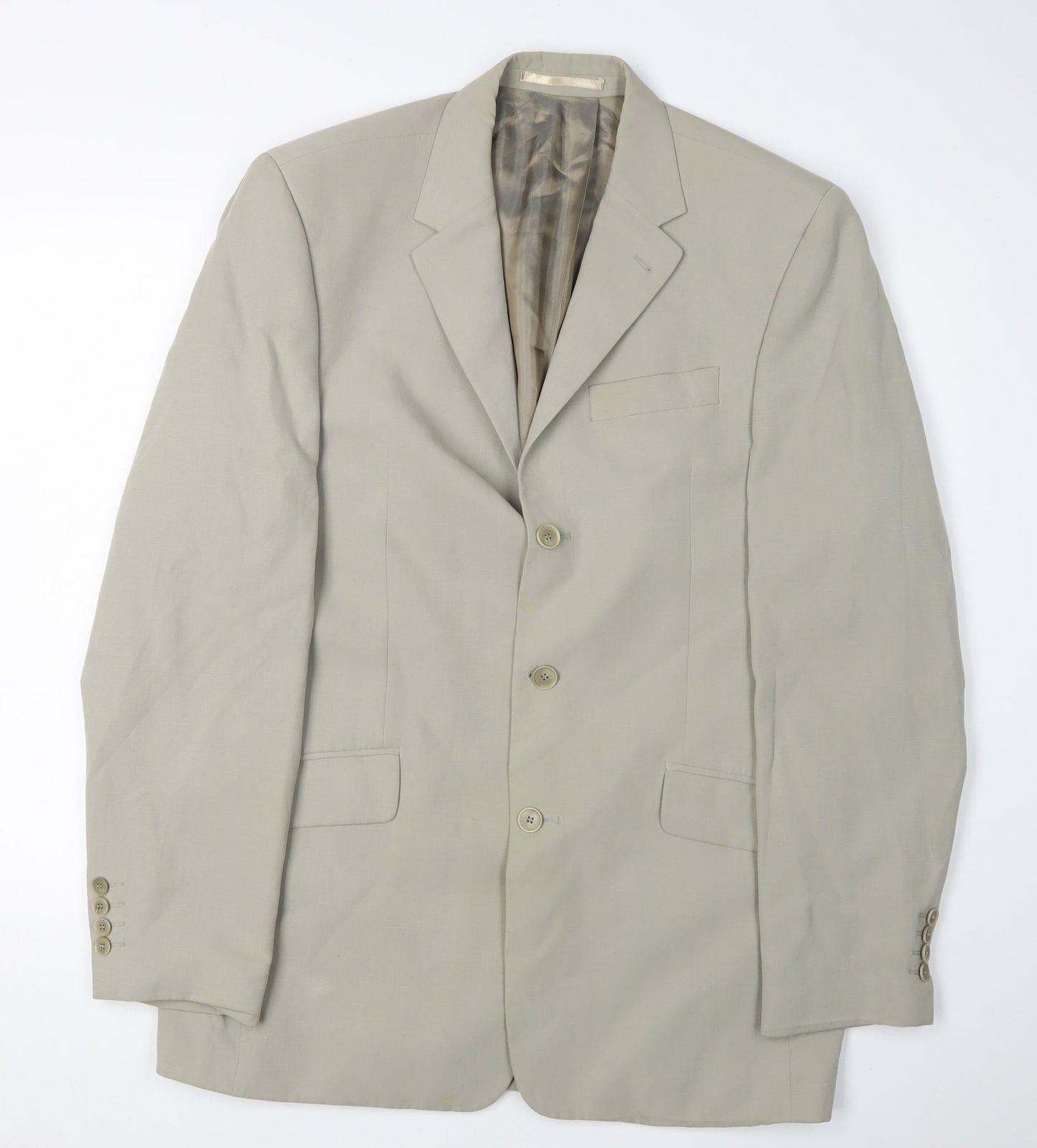 Mens UK Size 40 NEXT Regular Beige Suit Jacket