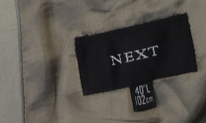 Mens UK Size 40 NEXT Regular Beige Suit Jacket