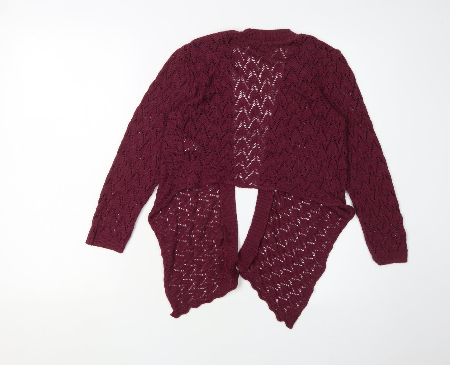 Womens UK Size 8 Warehouse Red Cardigan Jumper