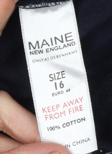 Maine New England Black Women's Trousers Size 16