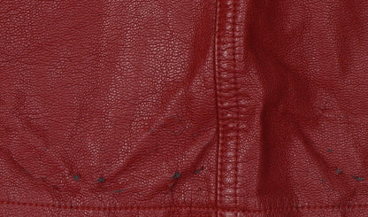 New Look Women's Red Pencil Skirt Size 8