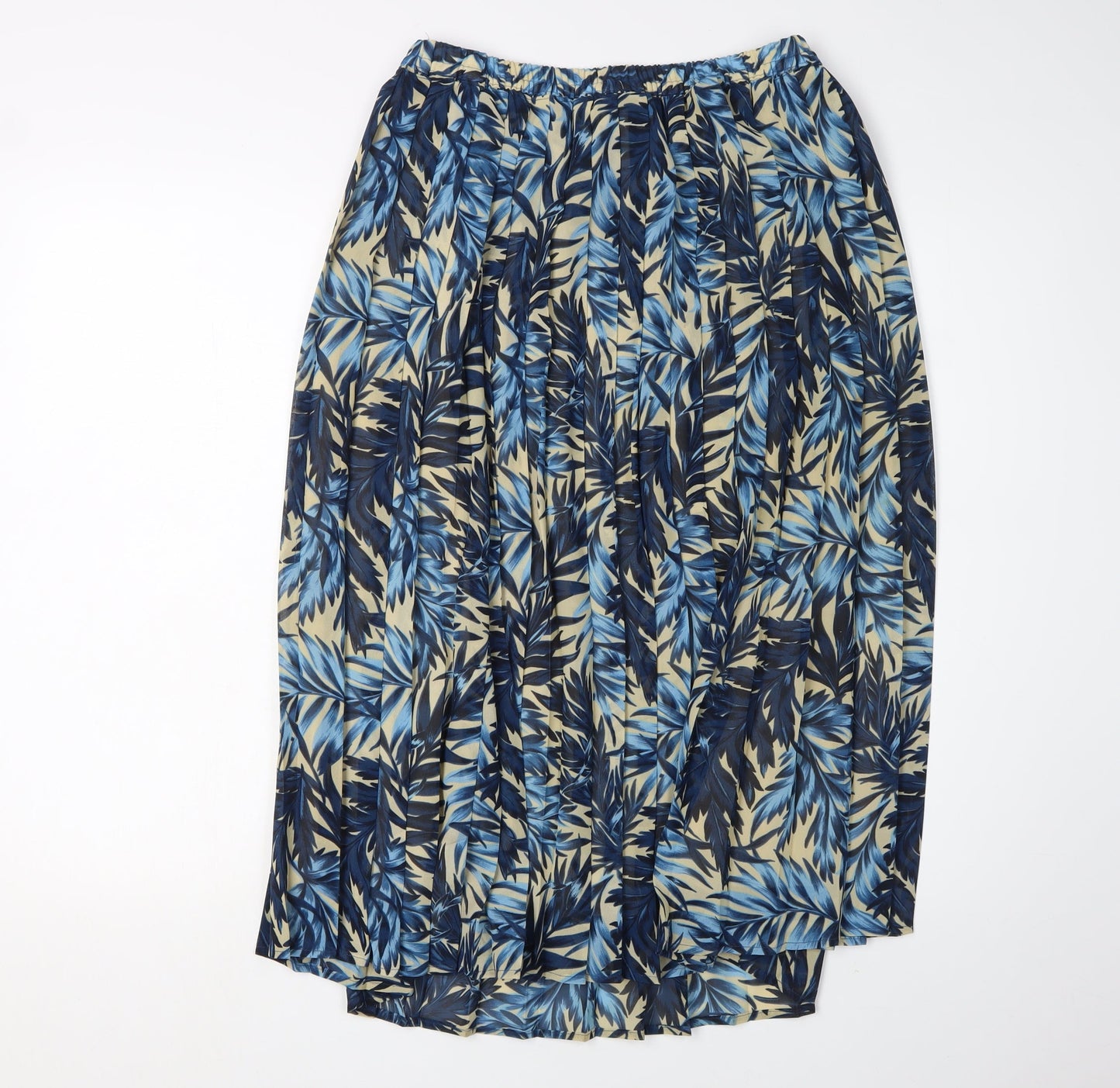 Eastex Women's Blue Pleated Midi Skirt Size 14