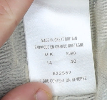 Eastex Women's Blue Pleated Midi Skirt Size 14