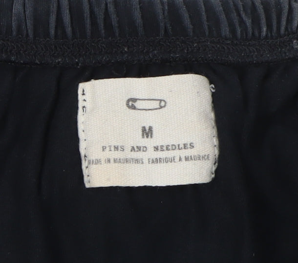 Womens UK Size M Pins and Needles Black Cropped Blouse