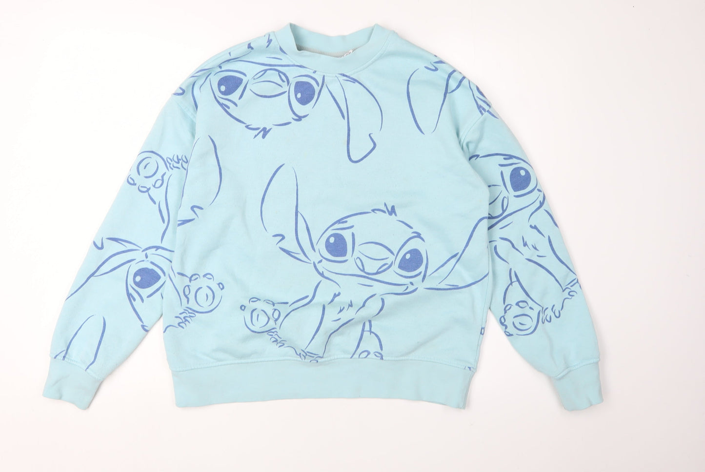 Womens UK Size XS Disney Blue Pullover Sweatshirt