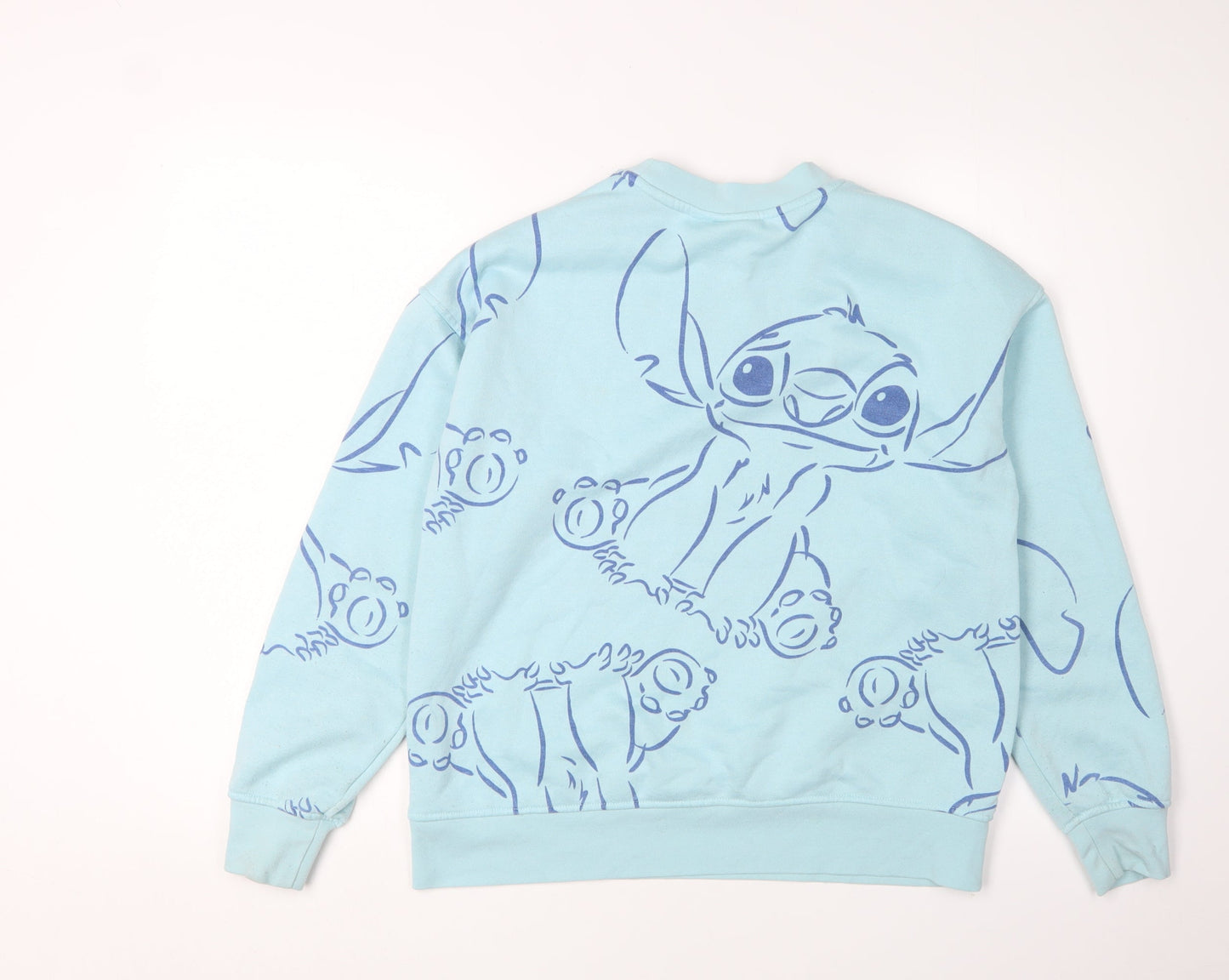 Womens UK Size XS Disney Blue Pullover Sweatshirt