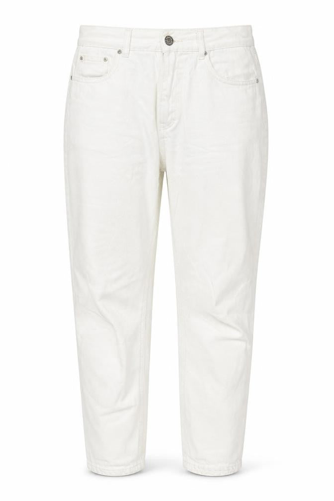 Womens UK Size 12 Pull&Bear Regular Fit Straight White Jeans