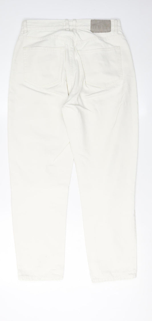 Pull&Bear Women's White Straight Jeans Size 12