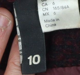 Womens UK Size 10 Zara Multicoloured Overcoat