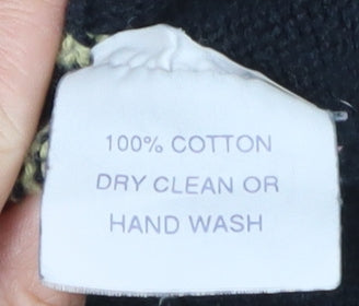 Glenmuir Men's Black Striped Pullover Crew Neck Jumper