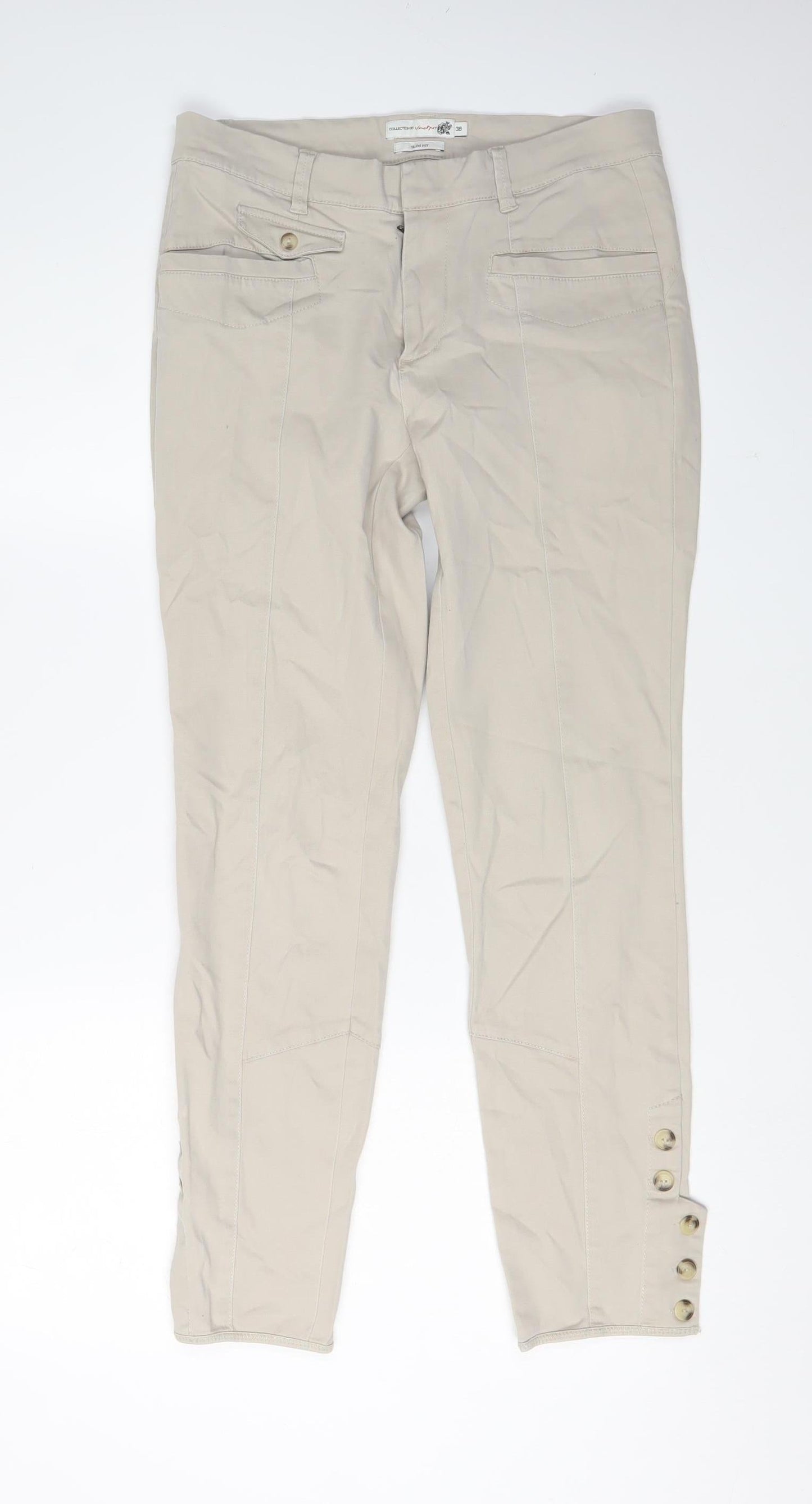 Collection by Jackpot Women's Beige Slim Trousers Size 10