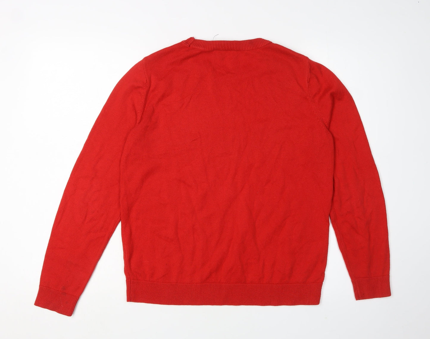 Womens UK Size 8 New Look Red Pullover Jumper