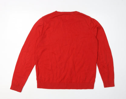 Womens UK Size 8 New Look Red Pullover Jumper