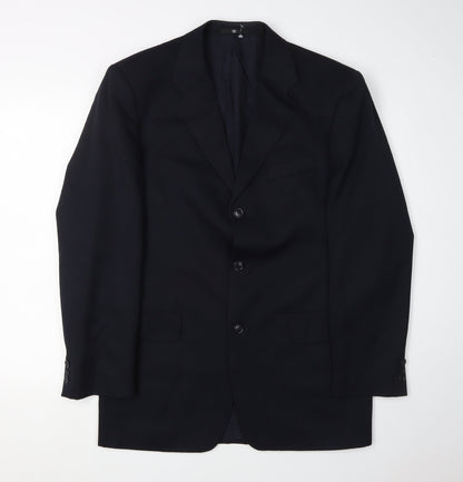 Mens UK Size 38 Ciro Citterio Regular Black Suit Jacket