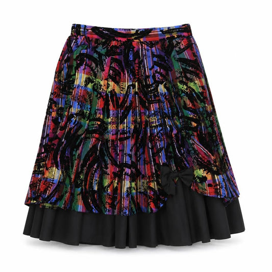 Brigitte Both Women's Multicoloured Pleated Skirt