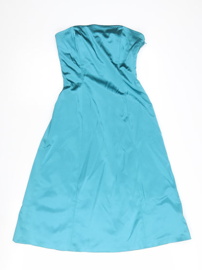 Coast Women's Blue Strapless Formal Dress Size 10