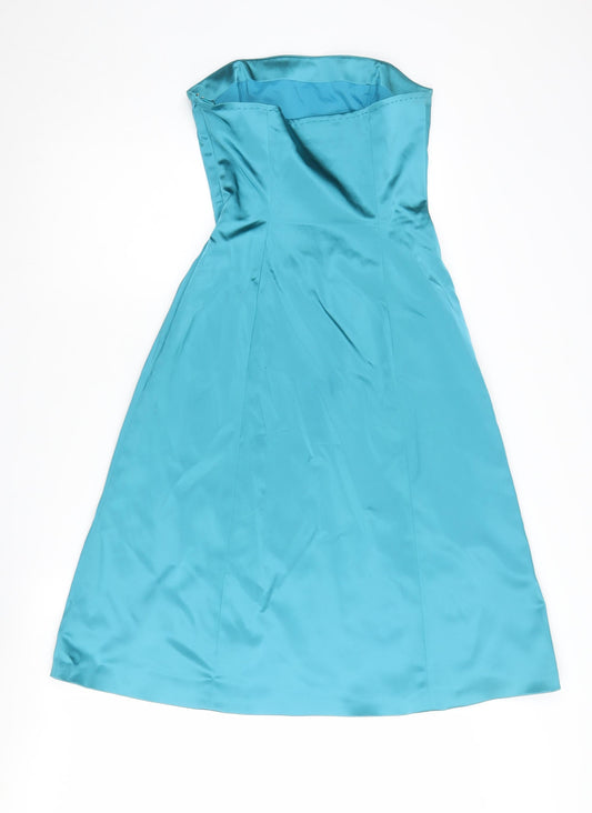 Coast Women's Blue Strapless Formal Dress Size 10