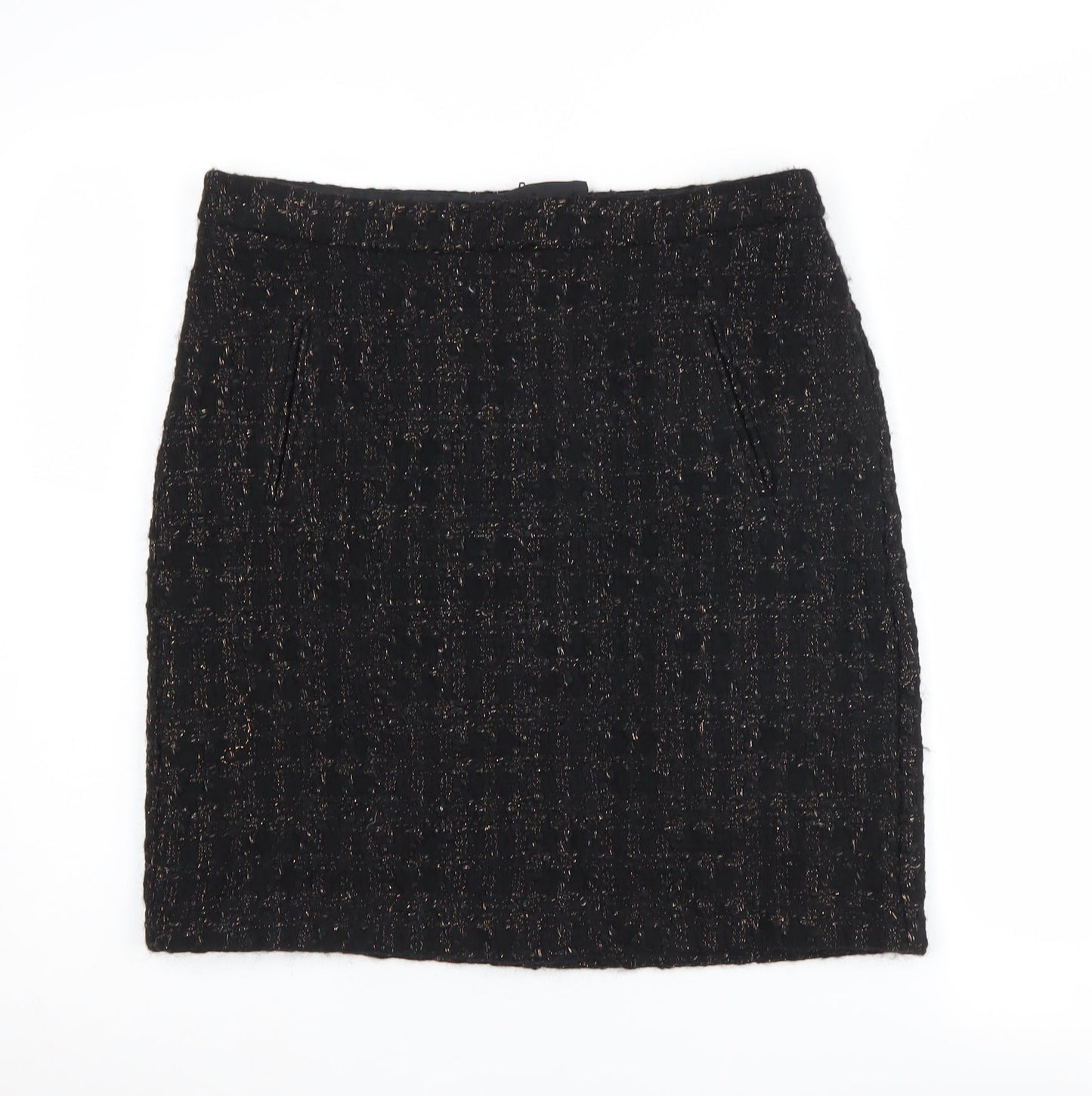 M&Co Women's Black Pencil Skirt, Size 12, Autumn Wear