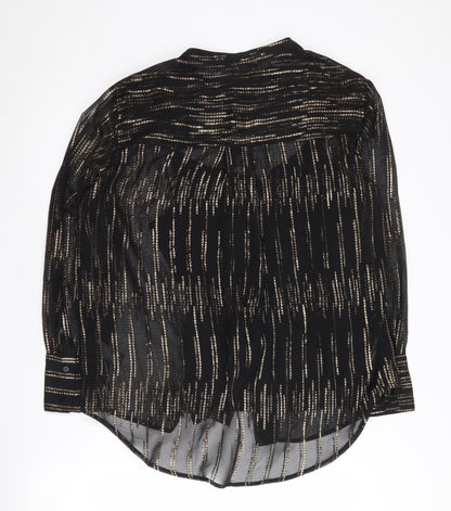 Womens UK Size 10 Marks and Spencer Black Basic Blouse
