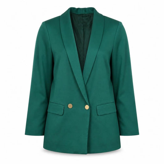 Womens UK Size 10 Warehouse Regular Green Blazer