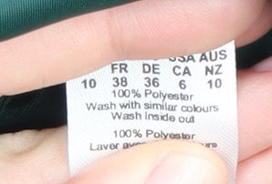 Warehouse Women's Green Blazer Size 10 Double-Breasted