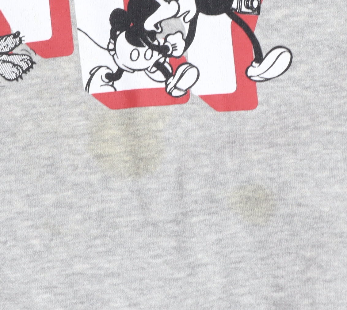 Womens UK Size M Disney Grey Pullover Sweatshirt