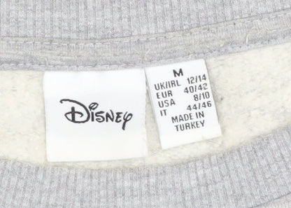 Womens UK Size M Disney Grey Pullover Sweatshirt