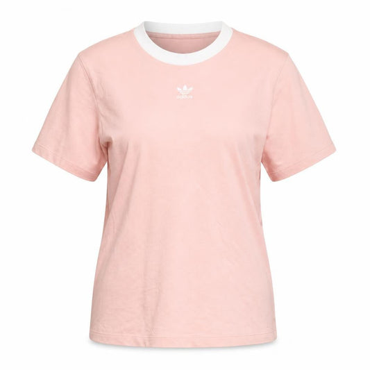 Womens UK Size 8 adidas Pink Ringer T-Shirt