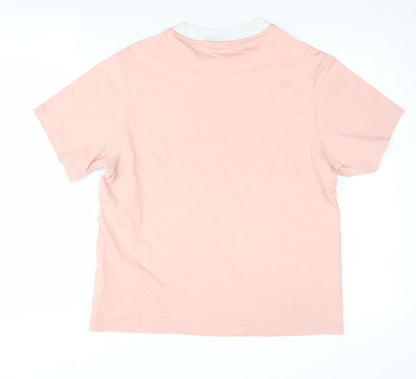 Womens UK Size 8 adidas Pink Ringer T-Shirt