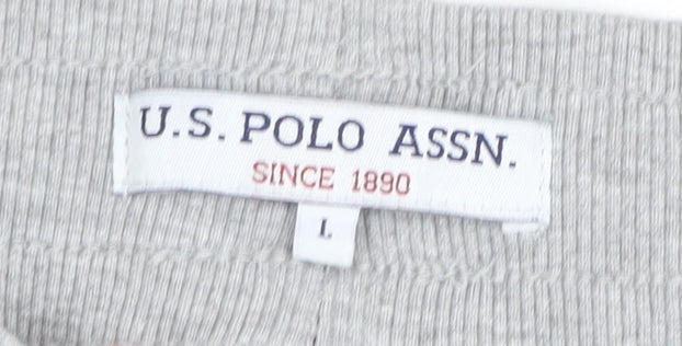U.S. Polo Assn. Men's Grey Jogger Trousers L