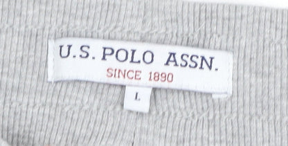 U.S. Polo Assn. Men's Grey Jogger Trousers L
