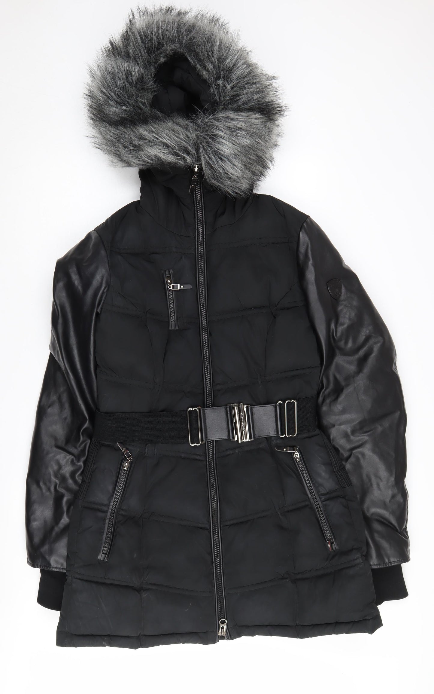 Sicily Clothing Women's Black Puffer Jacket L