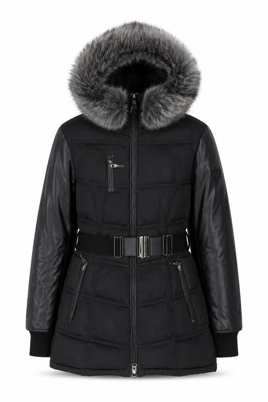 Sicily Clothing Women's Black Puffer Jacket L