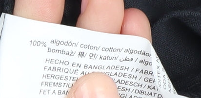 Bershka Women's Black Wide-Leg Jeans, Size 10