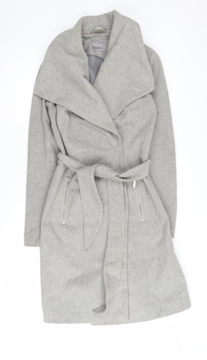 Womens UK Size M VERO MODA Grey Overcoat
