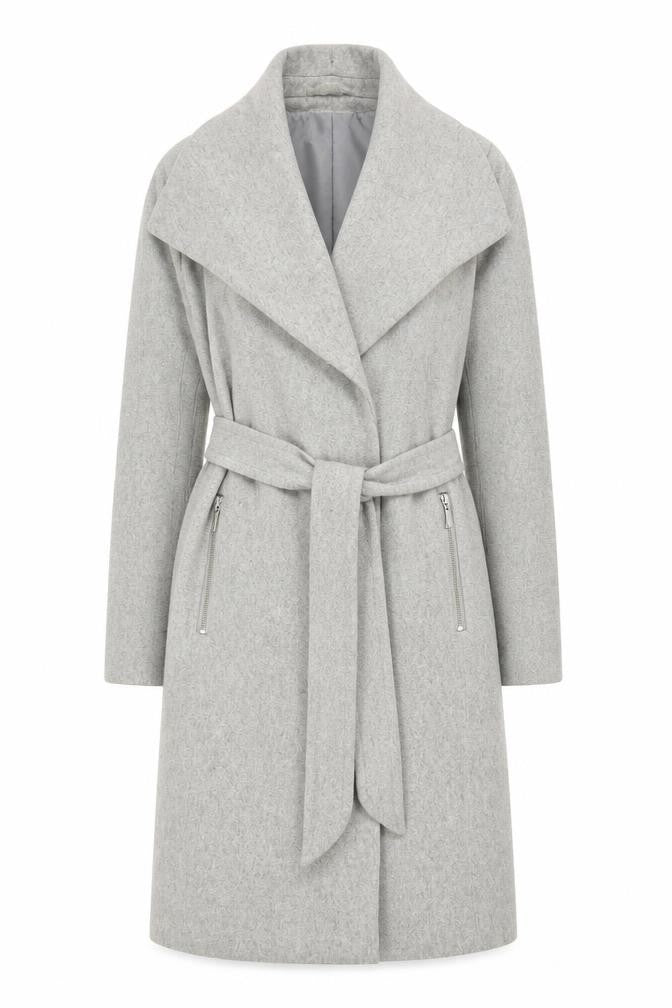 Womens UK Size M VERO MODA Grey Overcoat