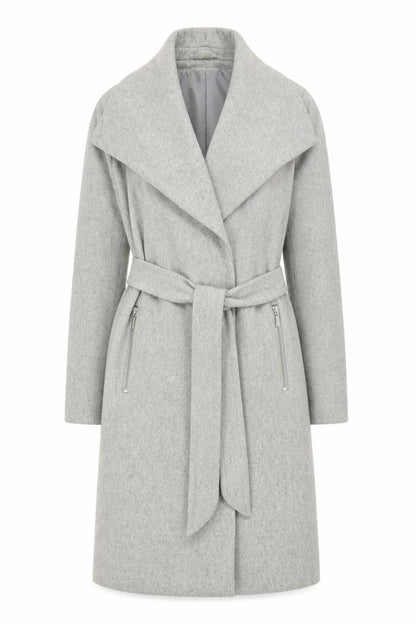 Womens UK Size M VERO MODA Grey Overcoat